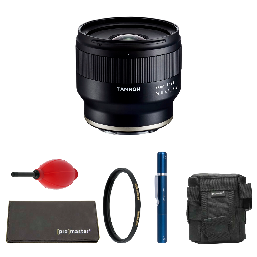 Tamron 24mm f/2.8 Di III OSD M 1:2 Lens for Sony E Package