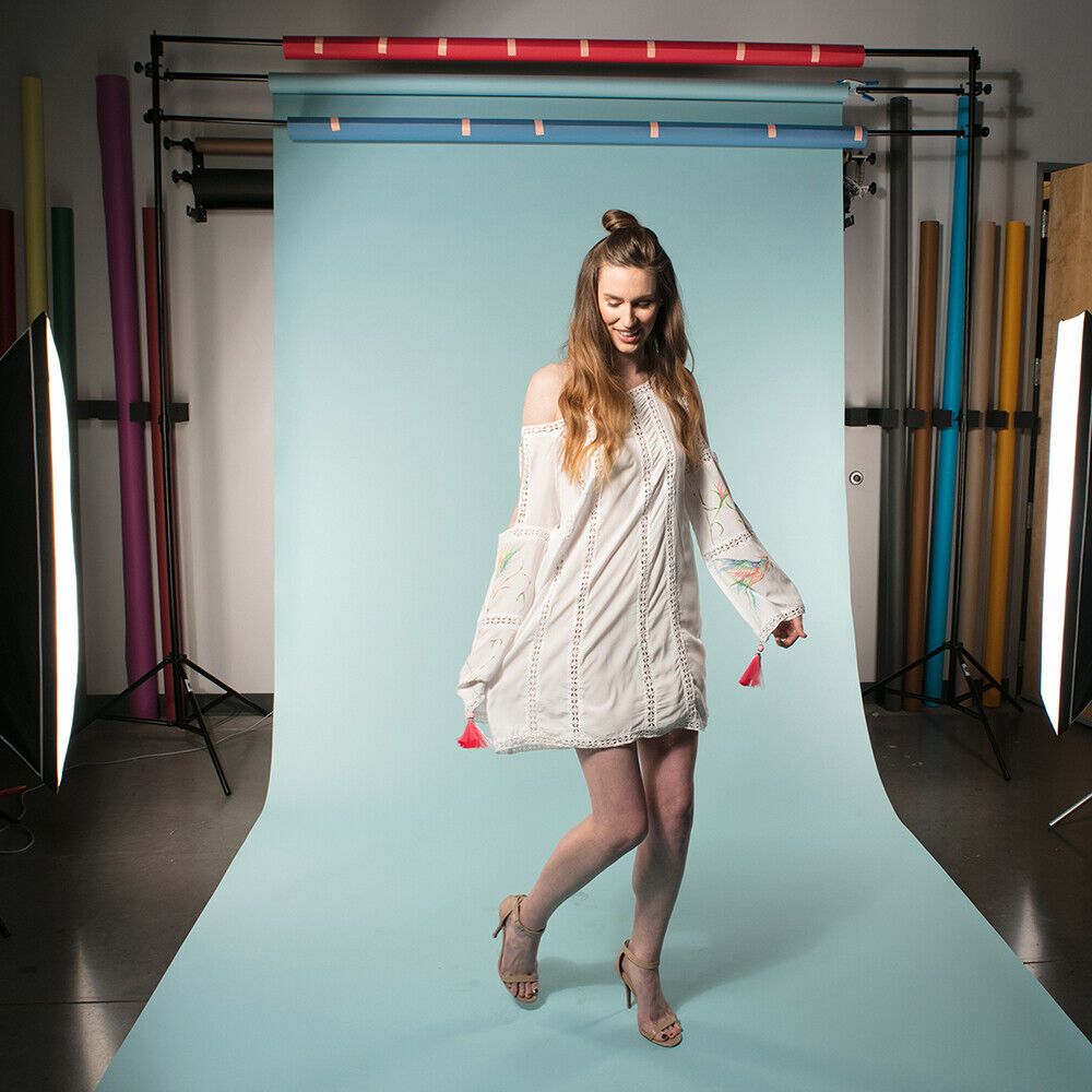 Savage #02 Seamless Background Paper (53" x 36') - Sky Blue