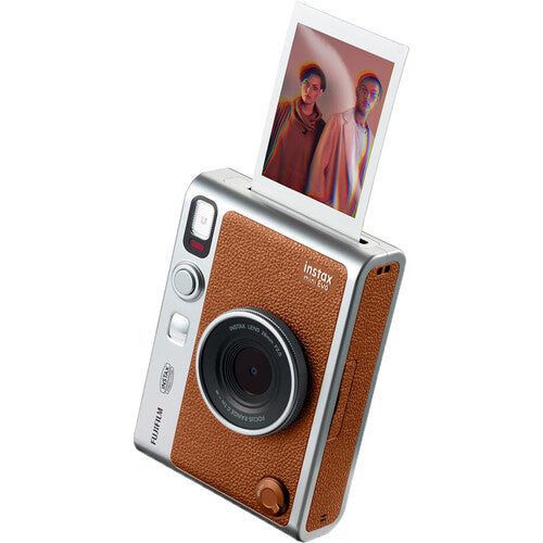 FUJIFILM INSTAX MINI EVO Hybrid Instant Camera (Brown) Package