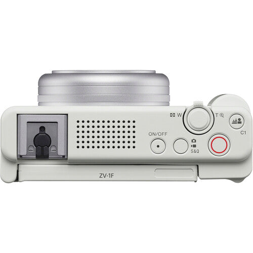 Sony ZV-1F Vlogging Camera (White) Package