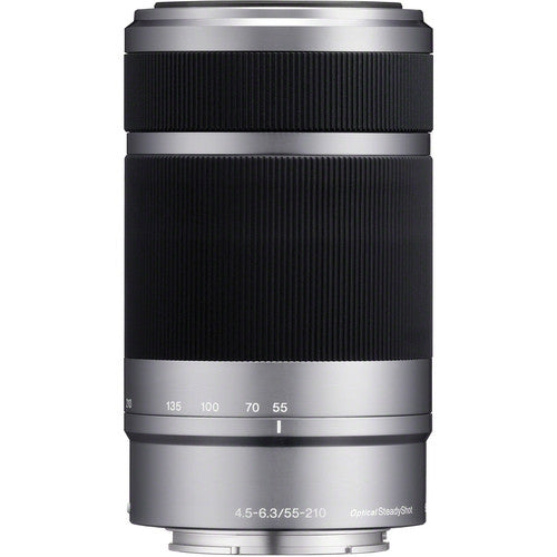Sony 55-210mm f/4.5-6.3 E-Mount Telephoto Zoom Lens - SILVER