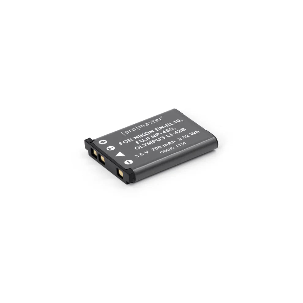 ProMaster Li-ion Battery for Nikon EN-EL10, Fuji NP-45S, Olympus LI-42B