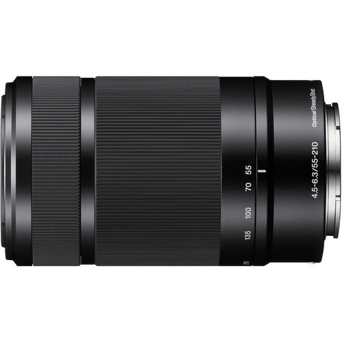 Sony E 55-210mm f/4.5-6.3 OSS Lens (Black) Package