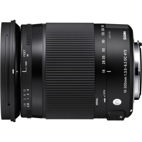 Sigma 18-300mm f/3.5-6.3 Contemporary DC Macro OS HSM Lens for Canon