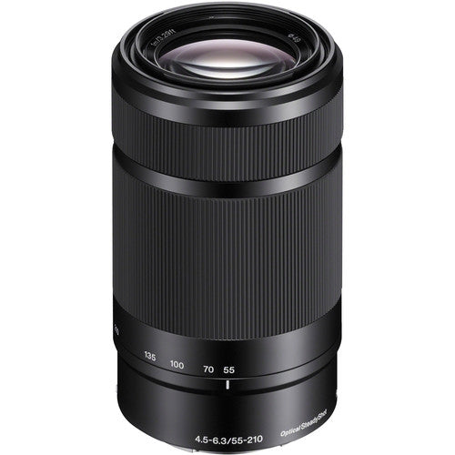 Sony E 55-210mm f/4.5-6.3 OSS Lens (Black) Package