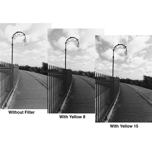 Tiffen 58mm Yellow 2 #8 Glass Filter for Black & White Film