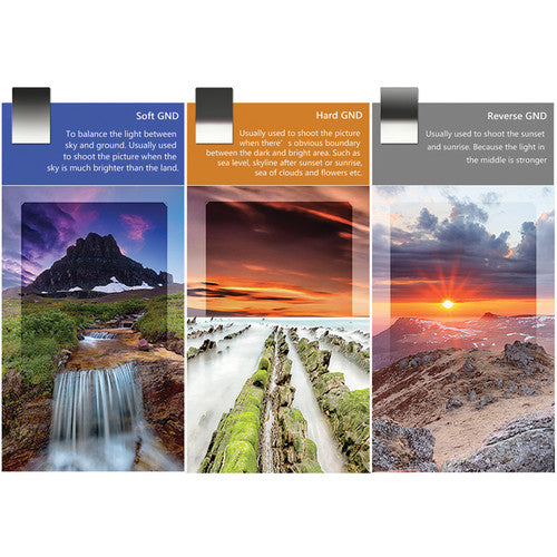 NiSi 150x170mm Reverse Nano IR Graduated Neutral Density Filter - ND8 (0.9) - 3 Stop