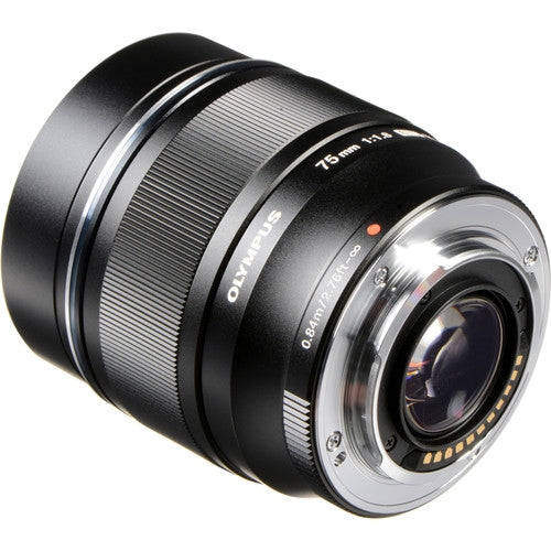 Buy Olympus M.Zuiko 75mm f1.8 Lens - Black side