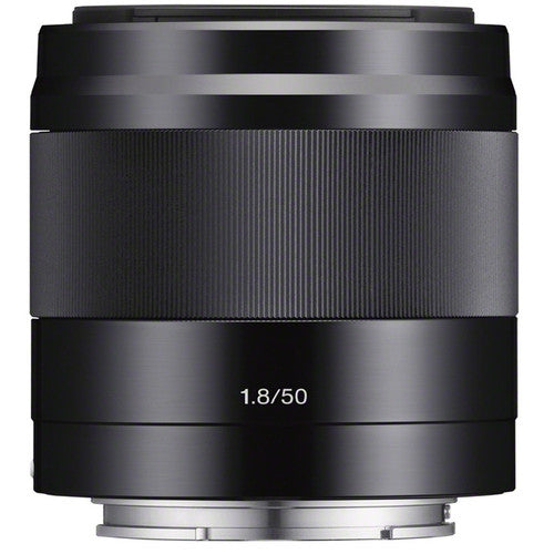 Sony E 50mm f/1.8 OSS Lens (Black) Package