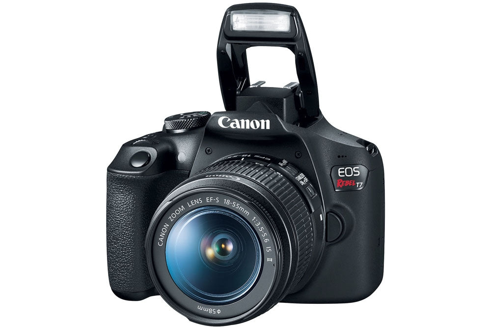 Canon EOS Rebel T7 DSLR Camera with 18-55mm and 75-300mm Lenses