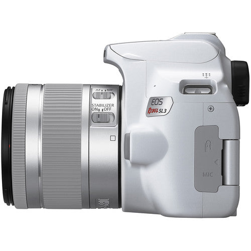 Canon EOS Rebel SL3 DSLR Camera with 18-55mm Lens (White) Package