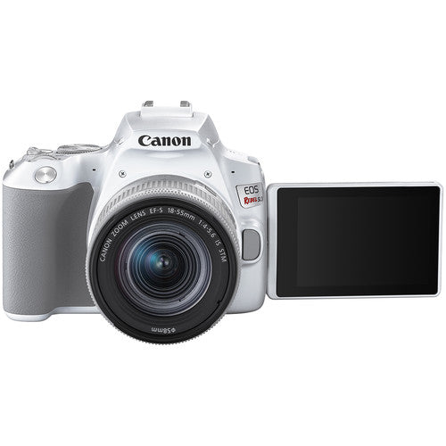 Canon EOS Rebel SL3 DSLR Camera with 18-55mm Lens (White) Package