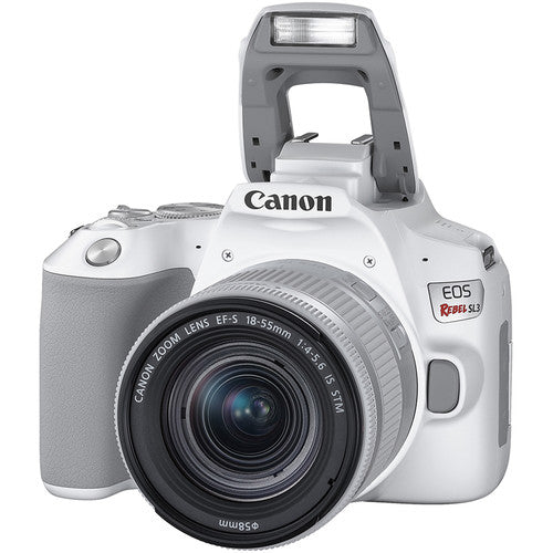 Canon EOS Rebel SL3 DSLR Camera with 18-55mm Lens (White) Package