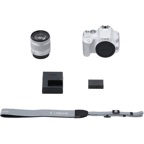 Canon EOS Rebel SL3 DSLR Camera with 18-55mm Lens (White) Package