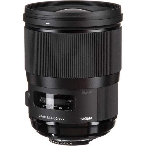 Sigma 28mm f/1.4 DG HSM Art Lens for Nikon F Package