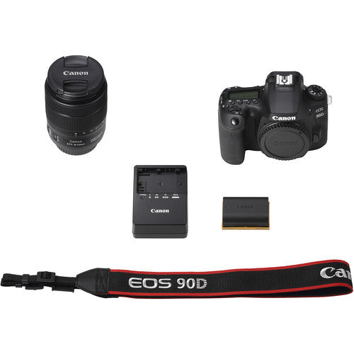 Canon EOS 90D DSLR Camera with 18-135mm Lens Package