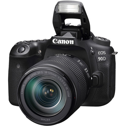 Canon EOS 90D DSLR Camera with 18-135mm Lens Package