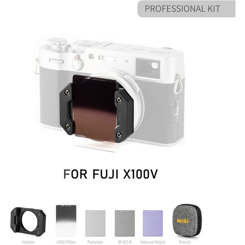 NiSi Filter System for FUJIFILM X100-X100S-X100T-X100V Digital Camera (Professional Kit)