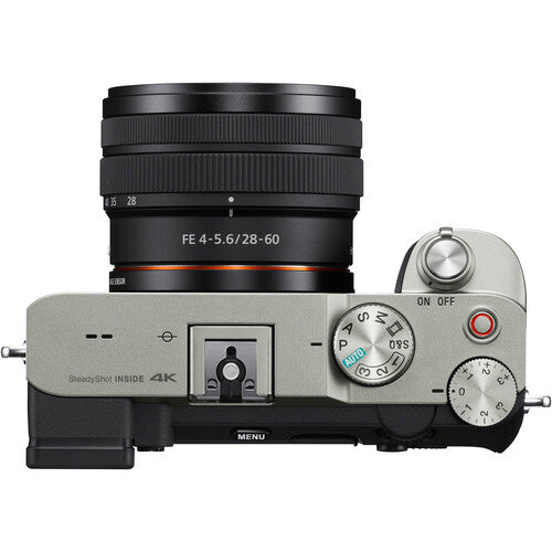 Sony a7C Mirrorless Camera with 28-60mm Lens (Silver) Package