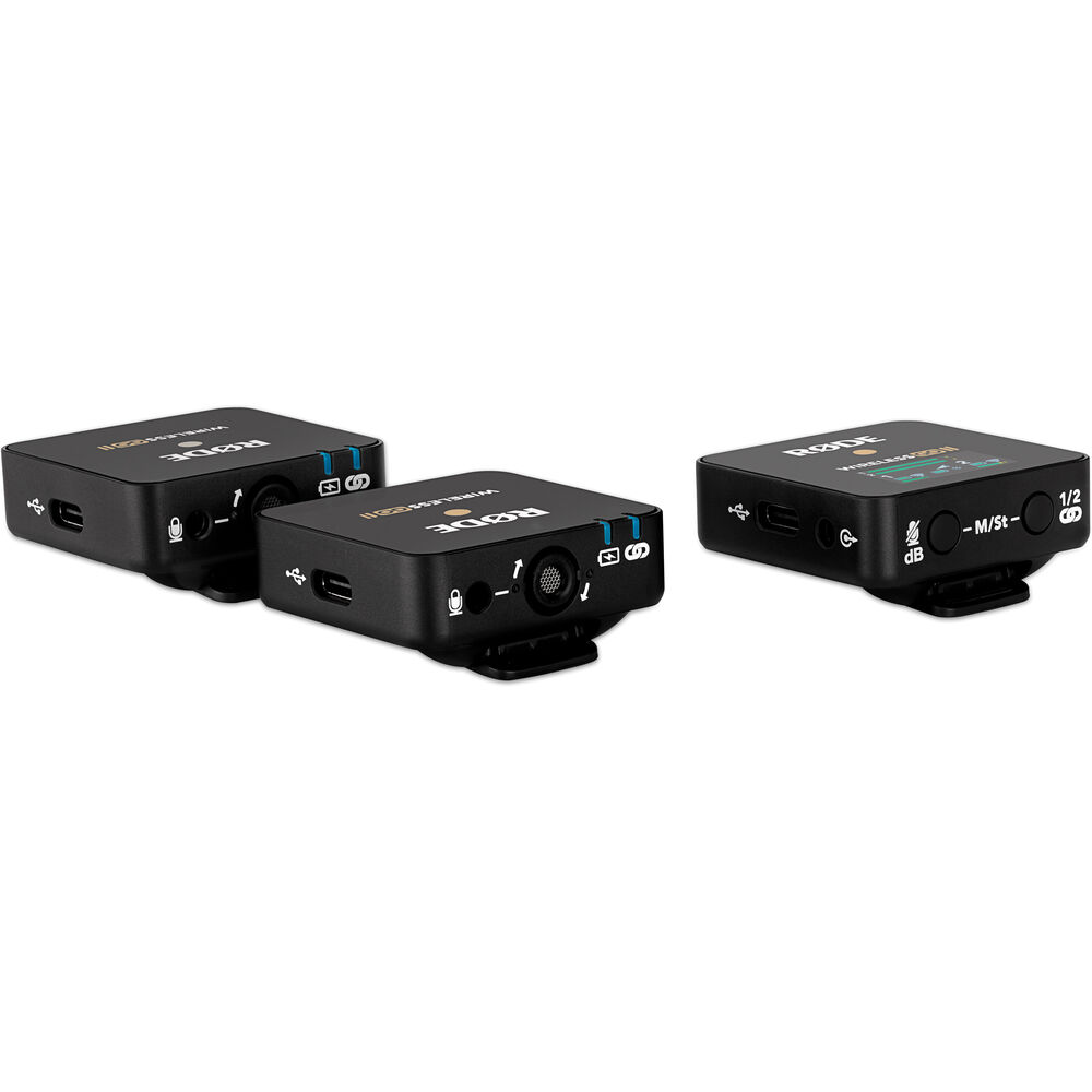 Rode Wireless GO II 2-Person Compact Digital Wireless Microphone System-Recorder (2.4 GHz, Black)