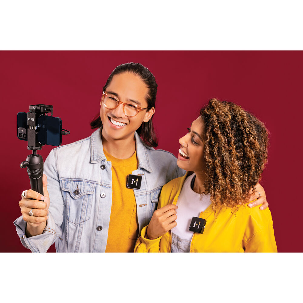 Rode Wireless GO II 2-Person Compact Digital Wireless Microphone System-Recorder (2.4 GHz, Black)