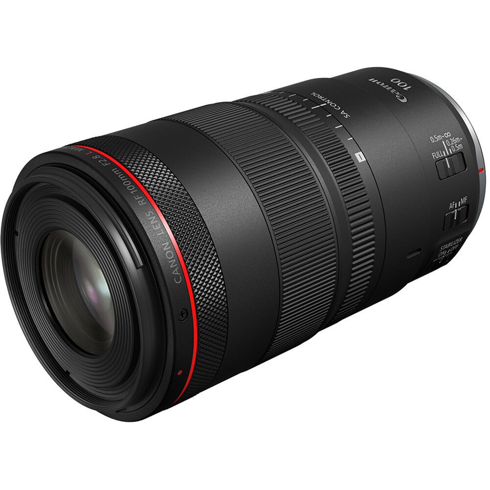 Canon RF 100mm f/2.8 L Macro IS USM Lens (Canon RF) Package