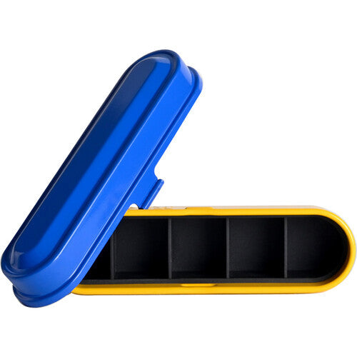 Kodak Steel 135 Film Case (Blue Lid-Yellow Body)