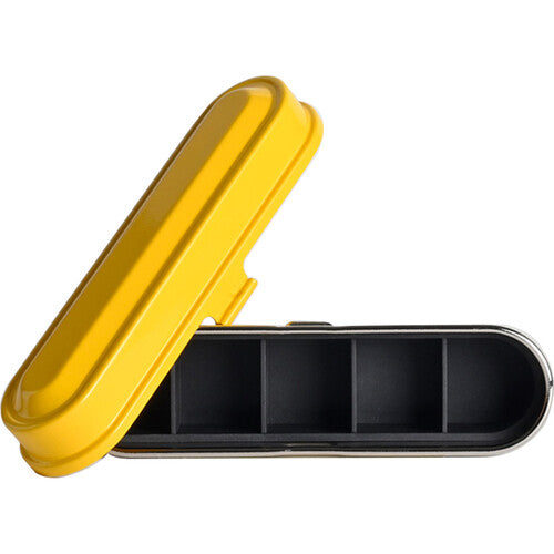 Kodak Steel 135 Film Case (Yellow Lid-Silver Body)