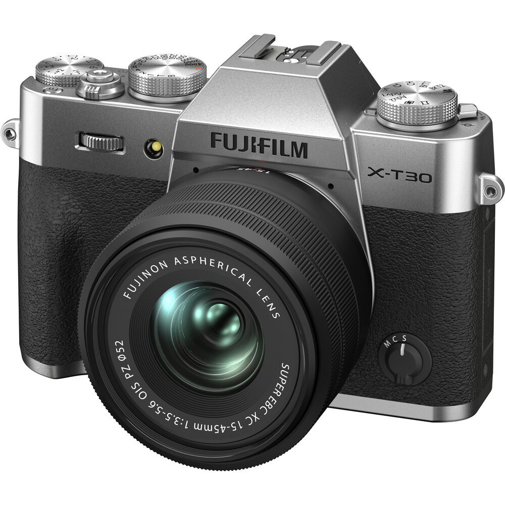 FUJIFILM X-T30 II Mirrorless Digital Camera with 15-45mm Lens -  Silver