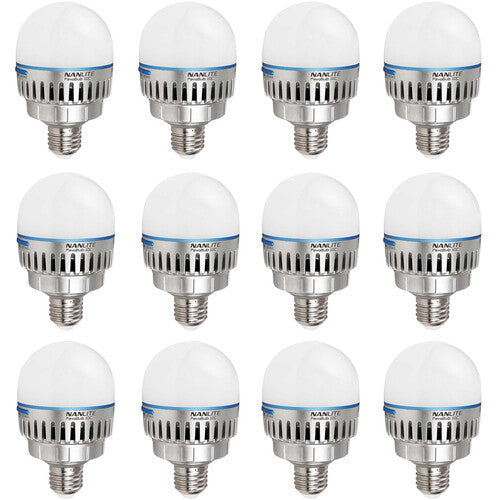 Nanlite PavoBulb 10C Bi-Color RGBWW LED Bulb (12-Light Kit)