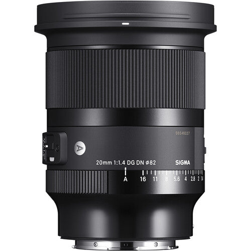 Sigma 20mm f/1.4 DG DN Art Lens (Sony E) Package