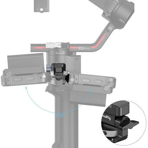 SmallRig Monitor Mount with NATO Clamp for Select DJI RS Series Gimbals