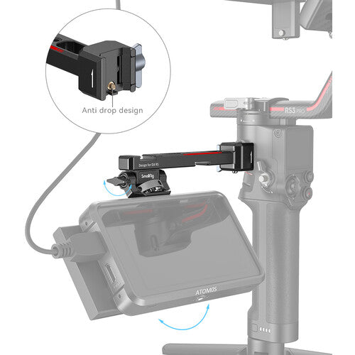 SmallRig Monitor Mount with NATO Clamp for Select DJI RS Series Gimbals