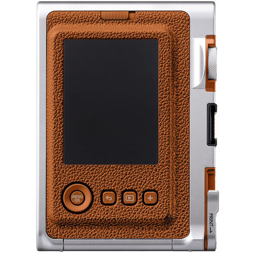 FUJIFILM INSTAX MINI EVO Hybrid Instant Camera (Brown) Package