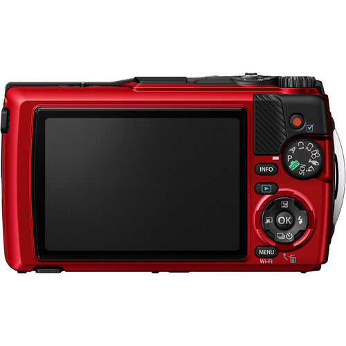 OM SYSTEM Tough TG-7 Digital Camera (Red) Package