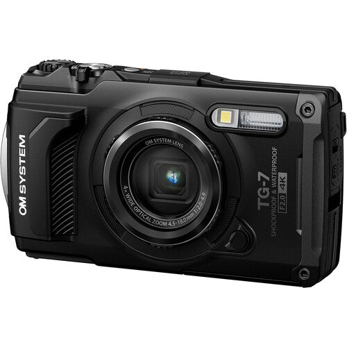 OM SYSTEM Tough TG-7 Digital Camera (Black) Package