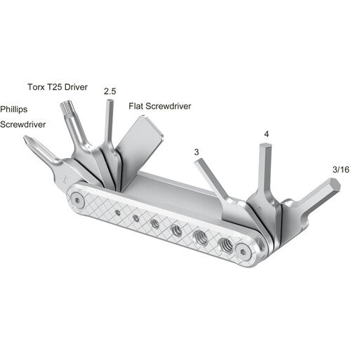 SmallRig AAK2213D Foldable Multi-Tool (Silver)