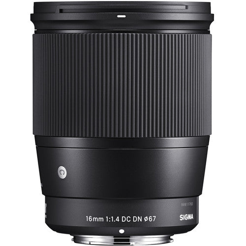 Sigma 16mm f/1.4 DC DN Contemporary Lens (Sony E) Package