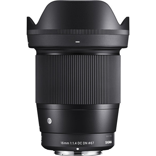 Sigma 16mm f/1.4 DC DN Contemporary Lens (Sony E) Package