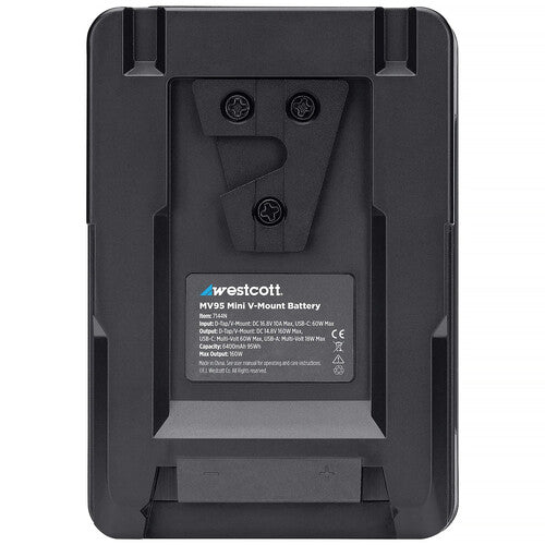 Westcott MV95 Mini V-Mount Battery with USB-C (14.8V, 95Wh)