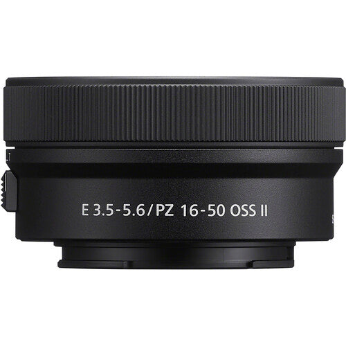 Sony E PZ 16-50mm f/3.5-5.6 OSS II Lens (Sony E, Black) Package