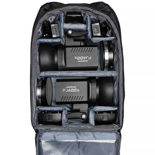 Westcott FJ400 II 400Ws Touchscreen Strobe with FJ-X3 M Universal Trigger (2-Light Backpack Kit)