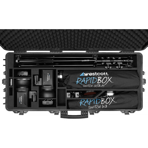 Westcott FJ400 II Strobe 2-Light Location Hard Case Kit with FJ-X3 M Universal Wireless Trigger