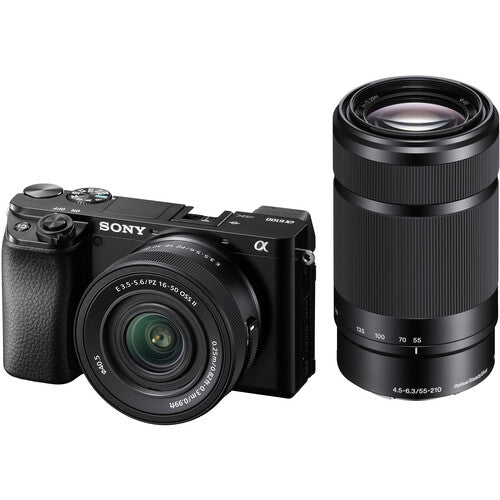 Sony a6100 Mirrorless Camera with 16-50mm and 55-210mm Lenses Package
