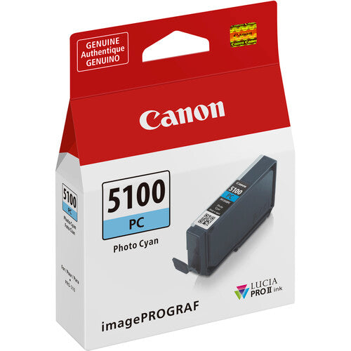 Canon PFI-5100 LUCIA PRO II Photo Cyan Ink Tank (14.4mL)