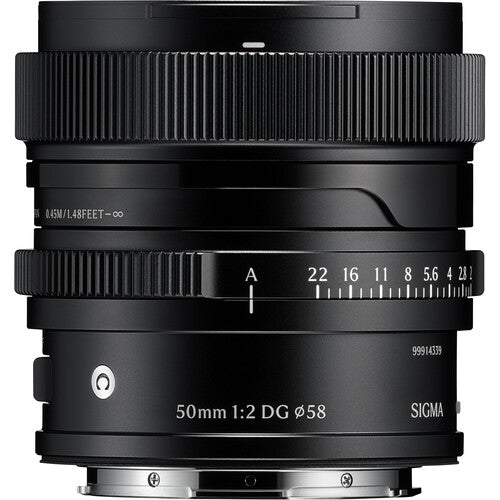 Sigma 50mm f/2 DG Contemporary Lens (L-Mount, Black)