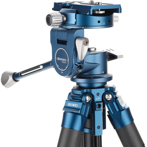 Benro SuperSlim CF 1.5 Series, 4 Section Tripod with PHVF3 Hybrid Flip Head