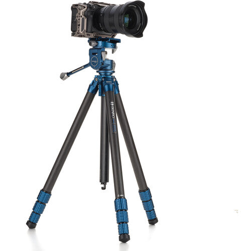 Benro SuperSlim CF 1.5 Series, 4 Section Tripod with PHVF3 Hybrid Flip Head