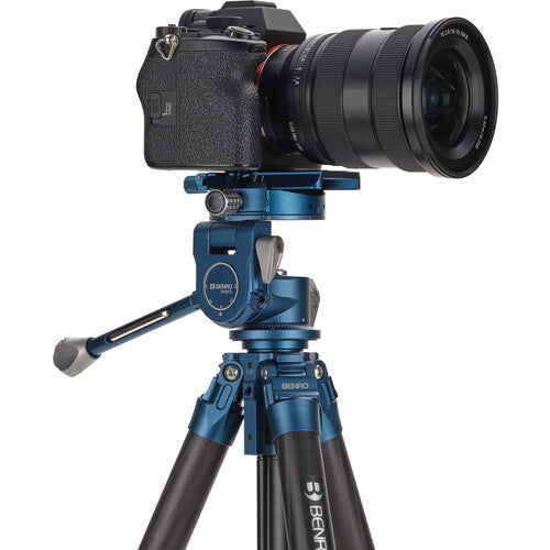 Benro SuperSlim CF 1.5 Series, 4 Section Tripod with PHVF3 Hybrid Flip Head