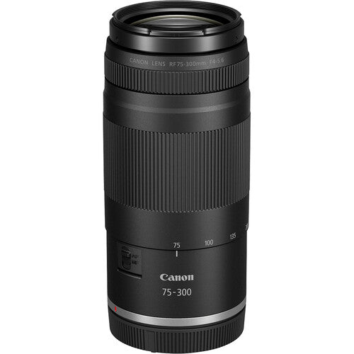 Canon EOS R100 Mirrorless Camera with 18-45mm and 75-300mm Lenses Package